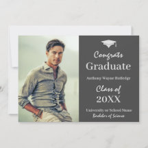 Masculine Student Photo Announcement och Party