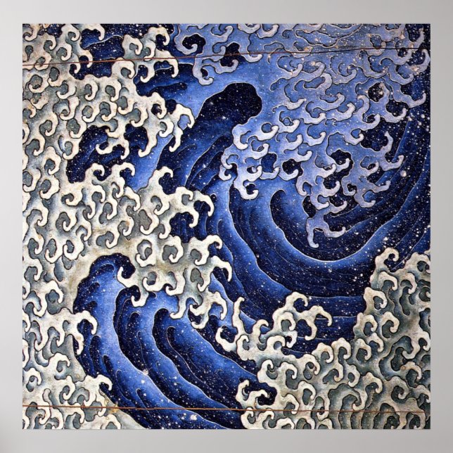 Masculine Wave, Hokusai Poster (Framsidan)