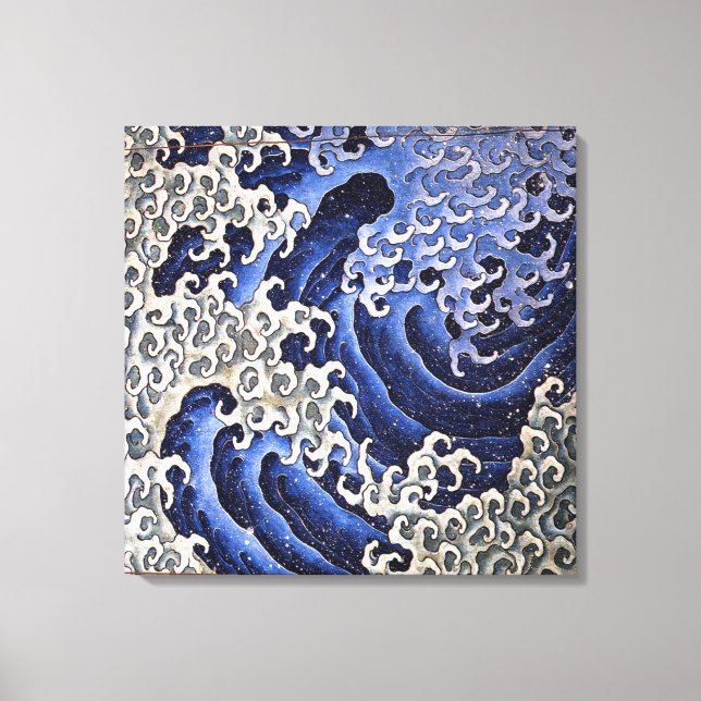Masculine Wave. Katsushika Hokusai Canvastryck (Framsida)
