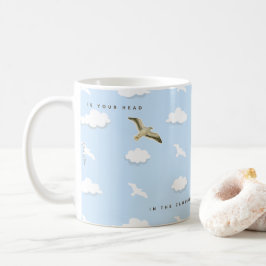 Måse i molnen kaffemugg