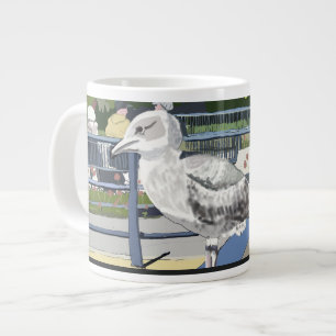 Måse på kanalbron Hythe Kent England Jumbo Mugg