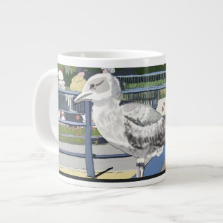 Måse på kanalbron Hythe Kent England Jumbo Mugg
