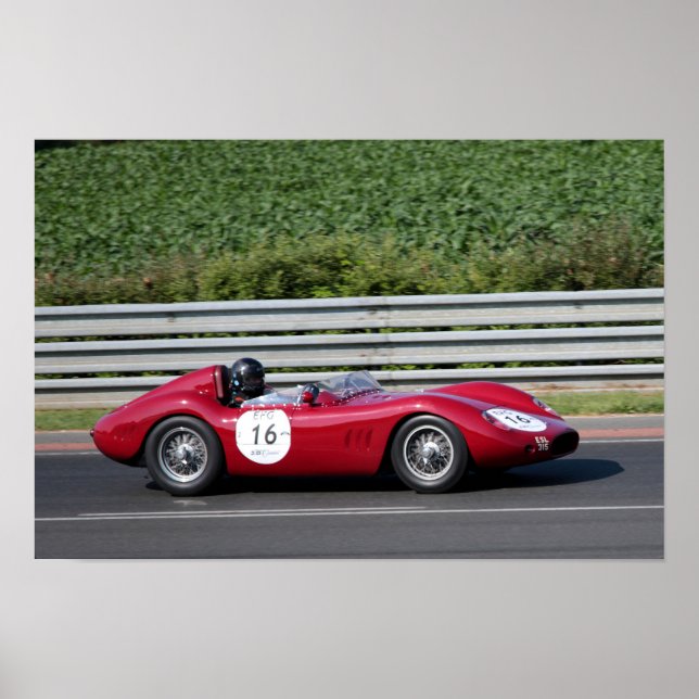 Maserati 250 S Le Mans Classic Poster (Framsidan)