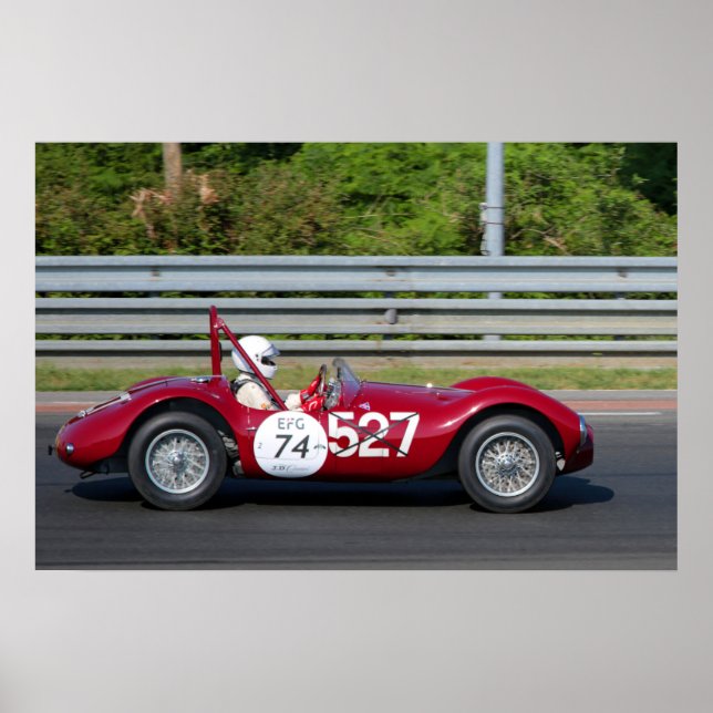 Maserati A6 GCS Barchetta Le Mans Classic Poster (Framsidan)