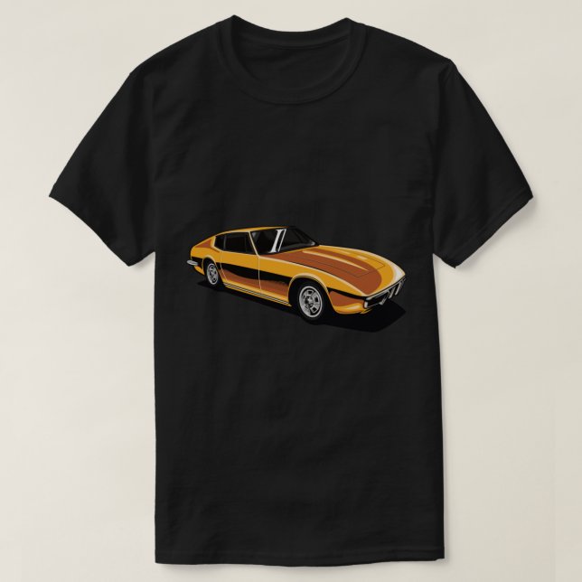 Maserati Ghibli 1970 T Shirt (Design framsida)