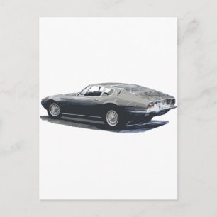 Maserati Ghibli Classic Teckning Vykort