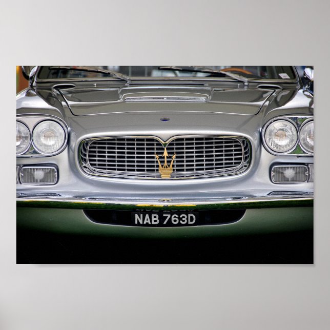 Maserati Italienska sportbilsfronten Poster (Framsidan)