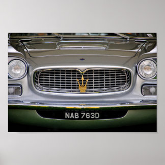 Maserati Italienska sportbilsfronten Poster