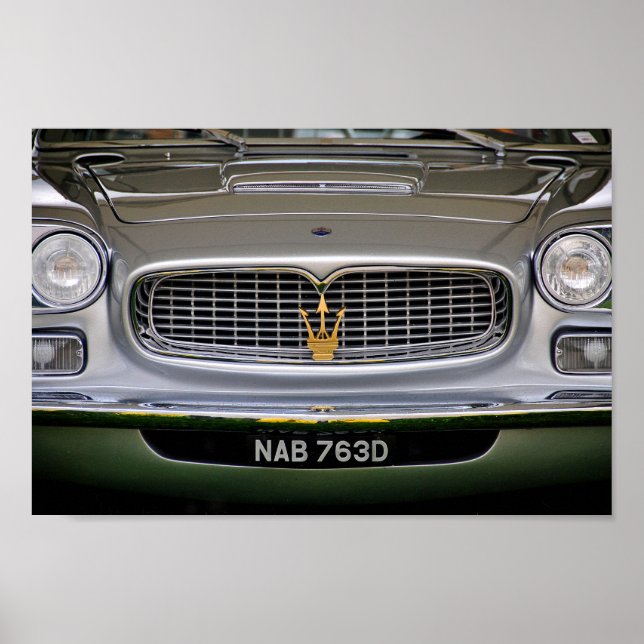 Maserati Italienska sportbilsfronten Poster (Framsidan)