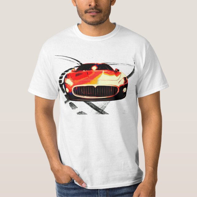 Maserati stil t shirt (Framsida)