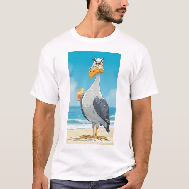 MÅSFÅGEL ATTITYD T-Shirt (Framsida)