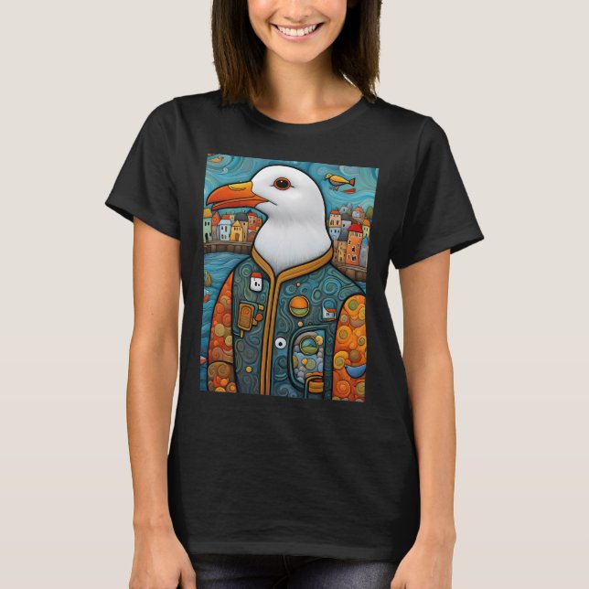 Måsfiskare T Shirt (Framsida)