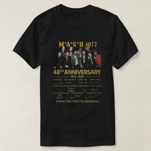 Mash 4077 48-årsdag t shirt (Design framsida)