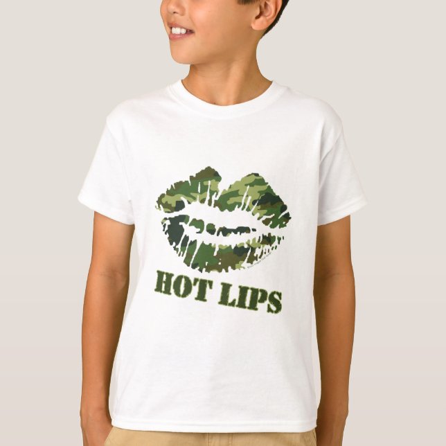 MASH Hett Läppar Tee Shirt (Framsida)