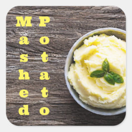Mash Potato Fyrkantigt Klistermärke