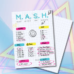 MASH-spel, 90-talsinbjudan Inbjudningar<br><div class="desc">Kasta en 90-sekunders födelsedagsfest med den här nostalgiska inbjudan till matchen. Lägg enkelt till i dina detaljer med hjälp av mallen och inbjudan dina gäster till en bak för att komma ihåg!!</div>