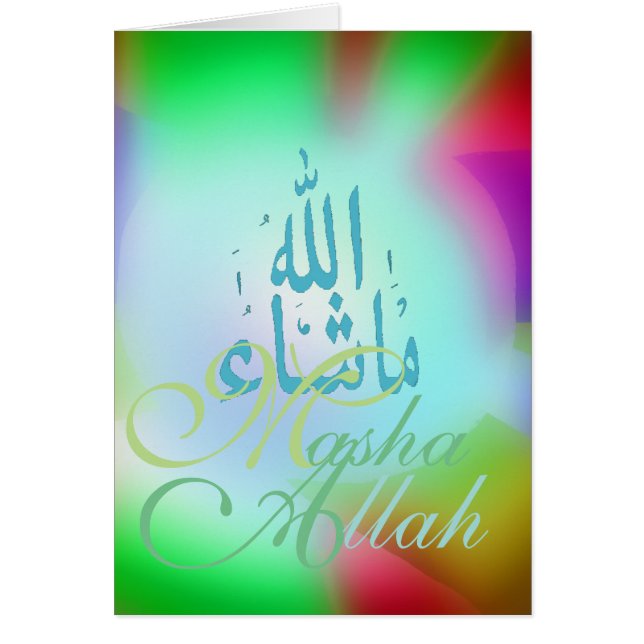 Masha Allah-Grattisar OBS Kort (Framsidan)