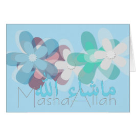 Masha Allah grattiss Islamic Hälsningskort