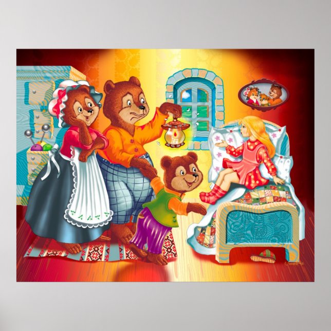 Masha and 3 bears poster (Framsidan)