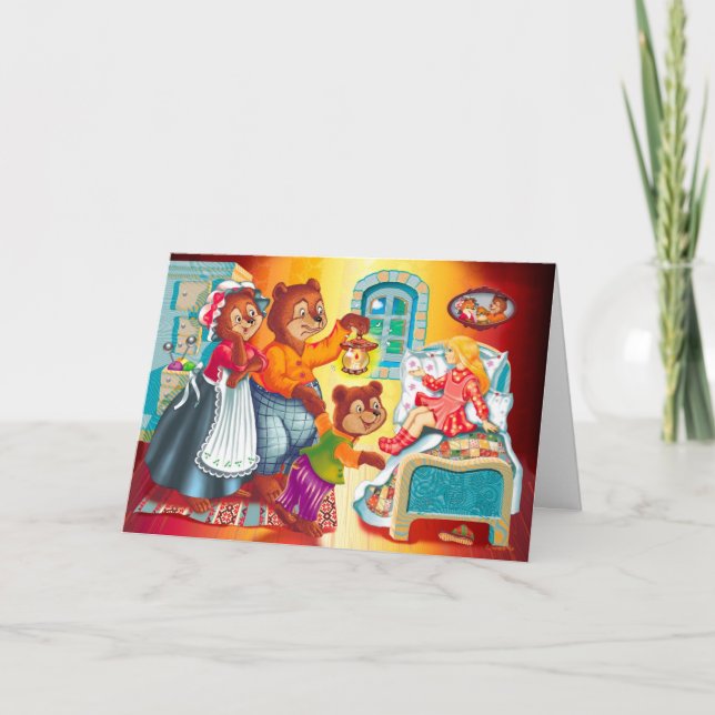 Masha och 3 björn kort (Framsida)