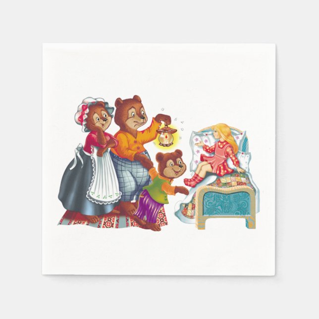 Masha och 3 björn pappersservett (Framsidan)