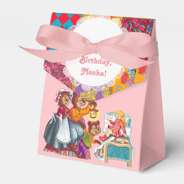 Masha och 3 björn presentaskar (Framsidan Sidan)