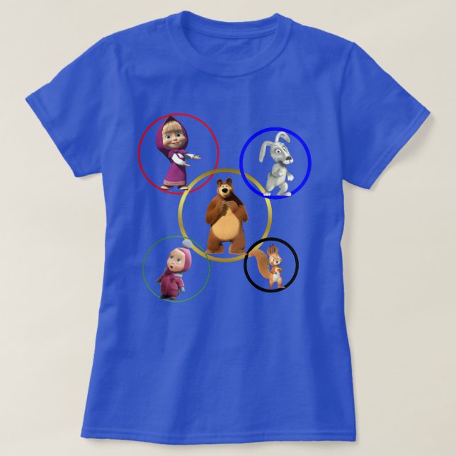 Masha och Bear T-Shirt (Design framsida)