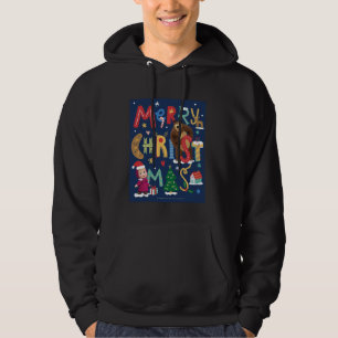Masha och björnen. Julkort Hoodie