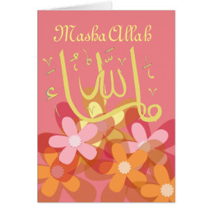 MashaAllah-grattisar islamiska Hälsningskort