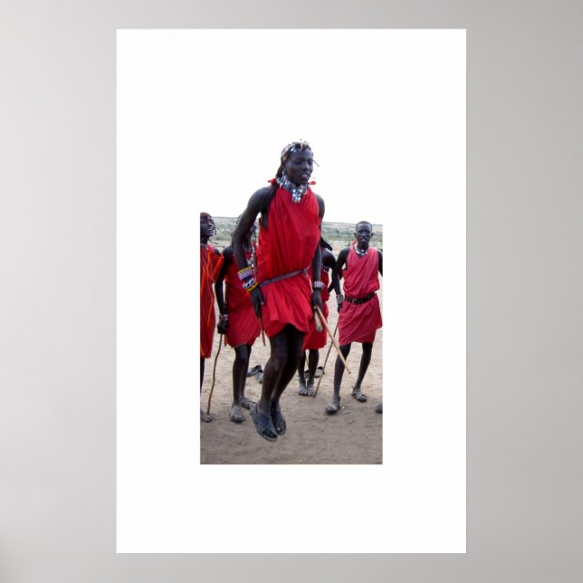 Mashaikrigare i Kenya Poster (Framsidan)