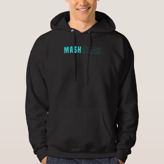 Mashallah Allah Islam Muslim Hoodie (Framsida)