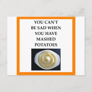 MASHED-potatis Vykort