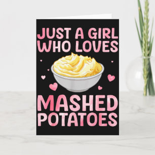 Mashed Tato-konst för kvinnor flickor Thanksgiving Kort