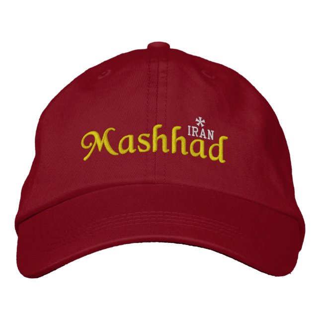 Mashhad Iran Broderad Keps (Framsida)