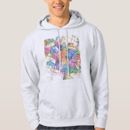 Mashhad Iran Stadskarta Hoodie