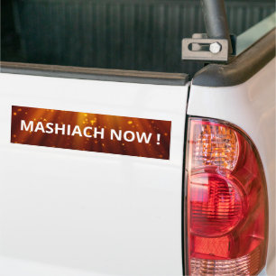 Mashiach Now Red Cosmic Ljus Messianic Bildekal