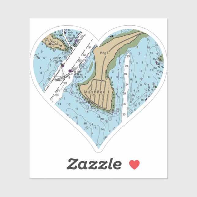 Mashneön MORSA Nautical Chart Klistermärken (Ark)