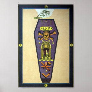 Mashonic Tracing Board - Mason Poster