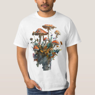 Mashroom-design T Shirt