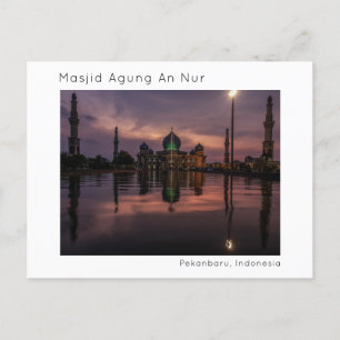 Masjid Agung An Nur, Pekanbaru, Riau, Indonesien Vykort