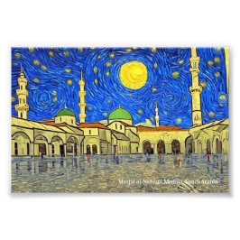 Masjid al-Nabawi, Medina, Saudiarabien på Poster