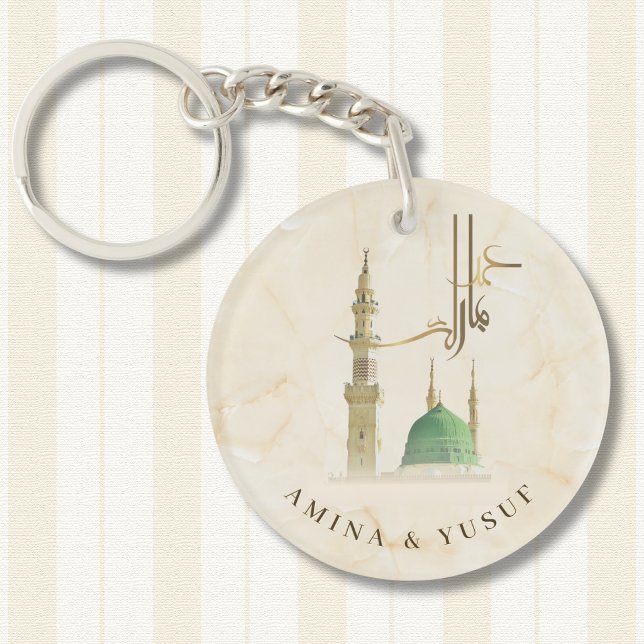 Masjid An-Nabawi Nikah Favor | Bröllopsgåva (Masjid An-Nabawi keychain – a thoughtful wedding favor or gift for your first Eid together.)