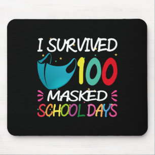 Mask 100 dagar med Student-gåva från skollärare Musmatta
