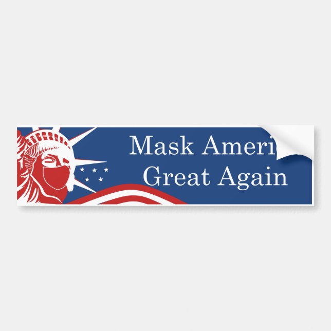 Mask America Underbar igen Bumper-etikett Bildekal (Framsidan)