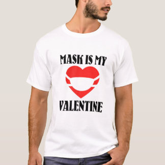 Mask är mina hjärthjärtekvinnor Manar Kids Funny V T Shirt