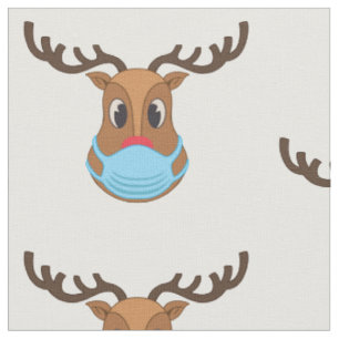 Mask av covid ansikte-renar ful christmas tyg