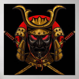 Mask av samurai Poster