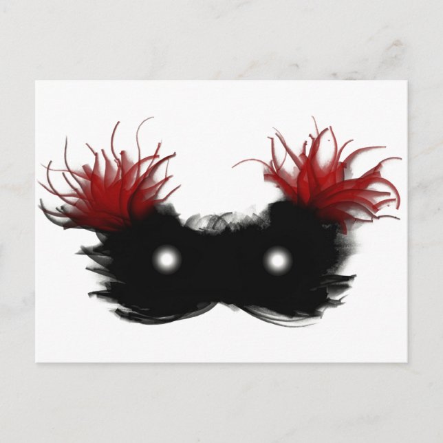 Mask av skenben vykort (Framsida)