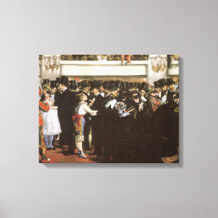 Mask Boll vid operan av Edouard Manet Canvastryck