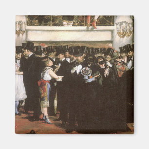 Mask Boll vid operan av Edouard Manet Magnet
